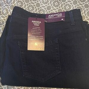 Gloria Vanderbilt Amanda Straight-Leg Jeans in Dark Indigo